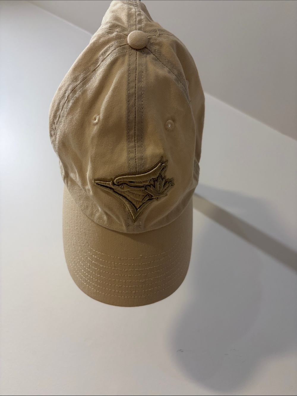 Tan Embroidered Logo Baseball Cap